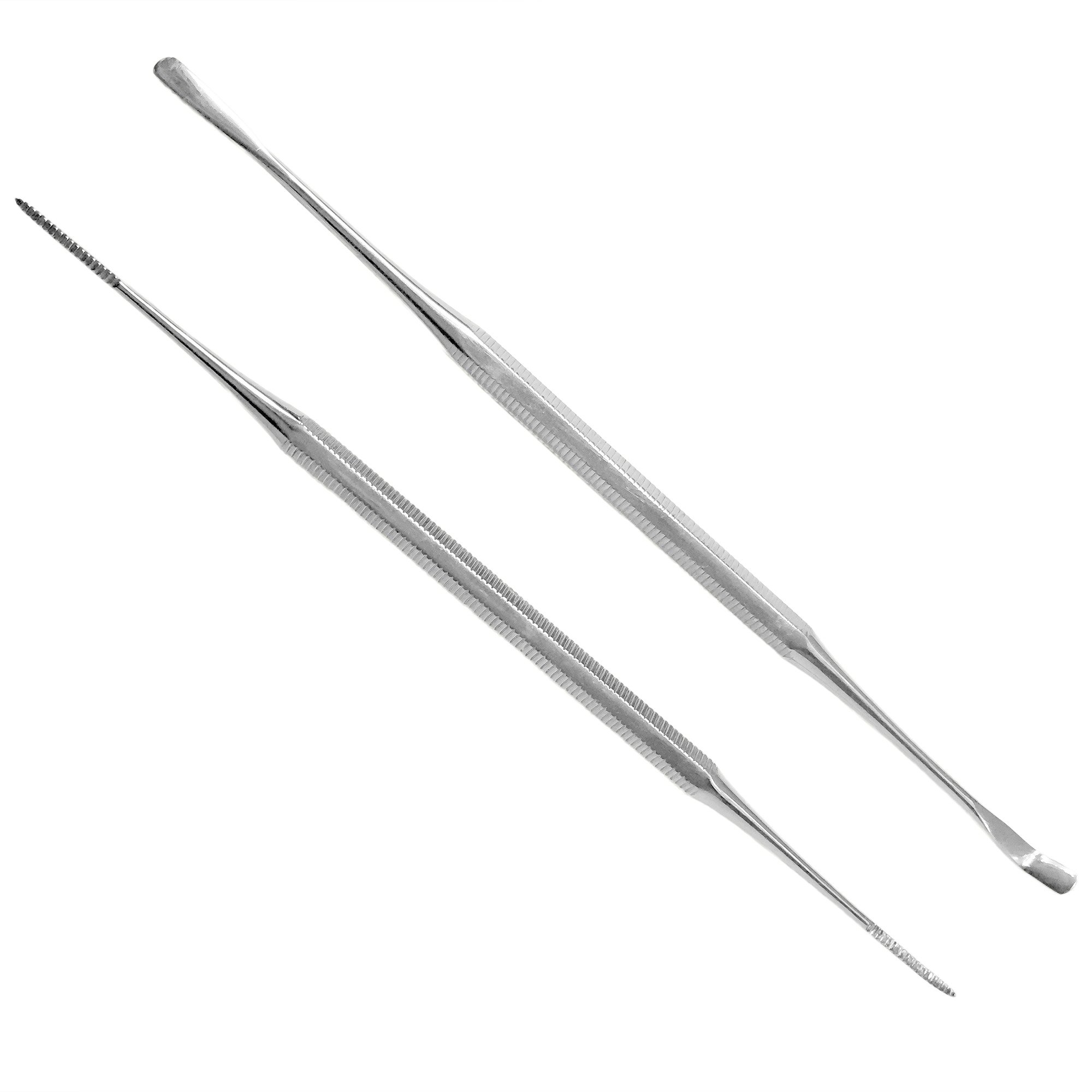 Kohm KP-7100 Ingrown Toenail File & Lifter Set - Professional Grade Stainless Steel Chiropody Instruments, Podiatry Blacks File