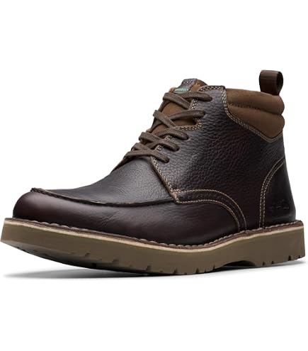 NWOB Clarks Men\'s Barnes Mid Oxford Brown‎ Cola Suede Chukka Boots Size 7.5 Amazon.com | Clarks Men main image 4