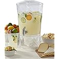 CreativeWare Sculptured Beverage Dispenser, Clear