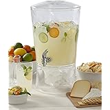 CreativeWare Sculptured Beverage Dispenser, Clear