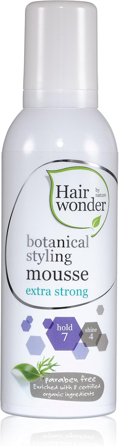 Hairwonder by Nature Botanical Styling Mousse Extra Strong, 200 ml (Pack of 1)