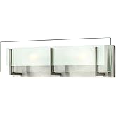 Hinkley Latitude 18" Two Light 120W G9 Bathroom Vanity Fixture, Brushed Nickel