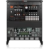 Gator Frameworks Angled Metal Desktop Rack Stand with Non-Slip Rubber Feet, 12U Rack Space (GFW-DESKTOPRK-12U)