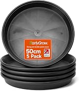 EarlyGrow 5-Pack 50cm Plant Pot Saucers Drip Trays Garden Indoor Outdoor