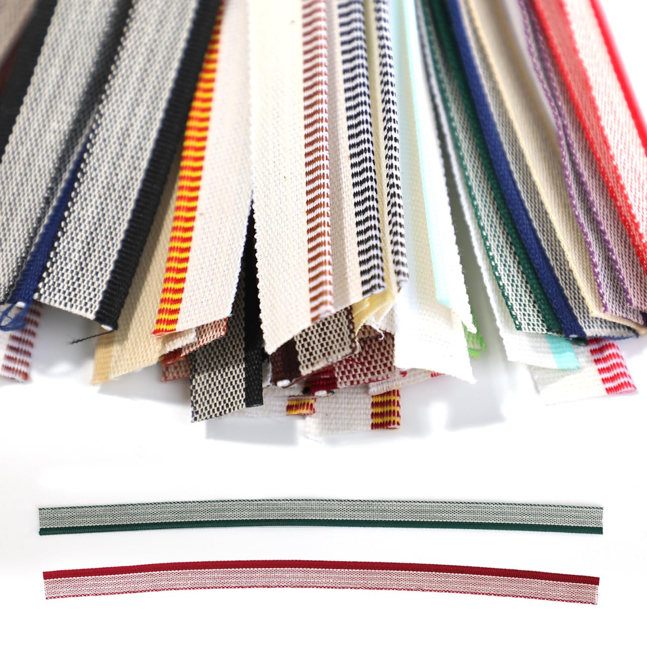 48pcs Book Binding Headbands,11.8x0.5inch Book Headband,Cotton Book Headband,Book Binding Cloth Set for Beginners Book Binding Decoration (24 Colors)