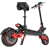 Electric Scooter for Adults, 1200W Motor, 48V 18.2Ah Battery, Up to 31 MPH &amp; 31 Miles Range, 10" Pneumatic Tires, Front &amp; Rear Dual Suspension, Dual Disc Brakes, Foldable E Scooter, 265 lbs Load