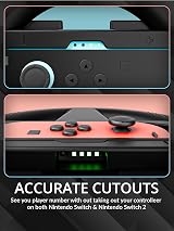 Orzly Steering Wheels Compatible with Nintendo Switch 2 Twin Pack Black view 8