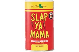 Slap Ya Mama Cajun Seasoning from Louisiana, Hot Blend, No MSG and Kosher, 8 Ounce Can