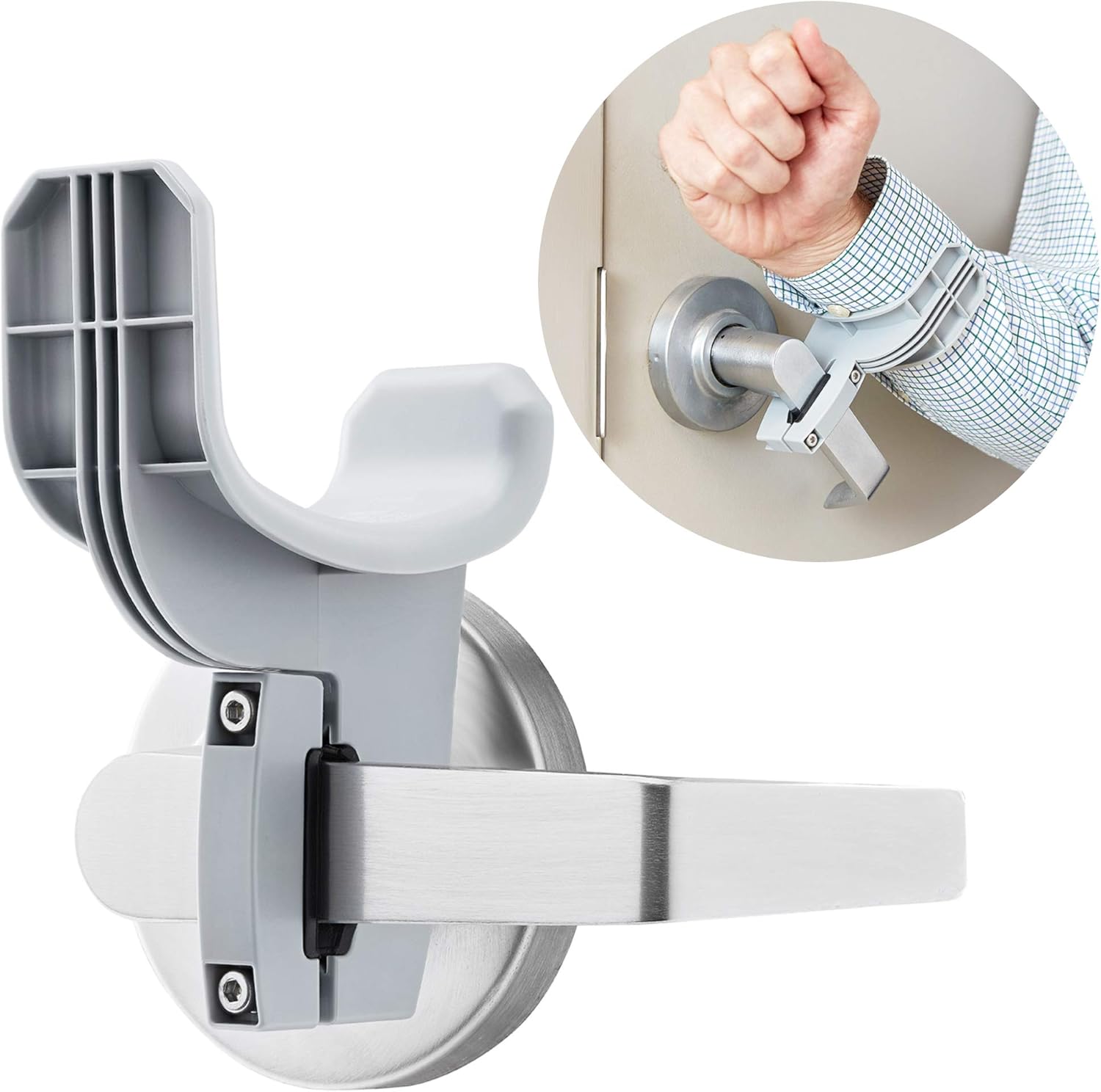 SafeLever Hands-Free Door Opener Tool For Latch Doors – Durable Alternative To No Touch Door Opener Keys, Door Foot Pull, and Foot Door Opener – Innovative Hospital, School, Store, and Office Products