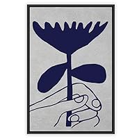 Framed Canvas Wall Art Flowers Pattern Canvas Prints Home Artwork Decoration for Living Room,Bedroom - 16x24 inches