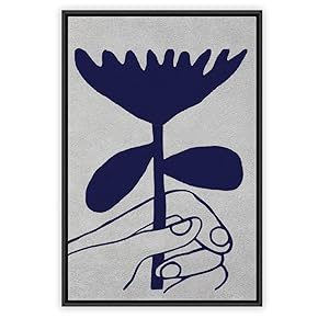 signwin Framed Canvas Wall Art Flowers Pattern Canvas...