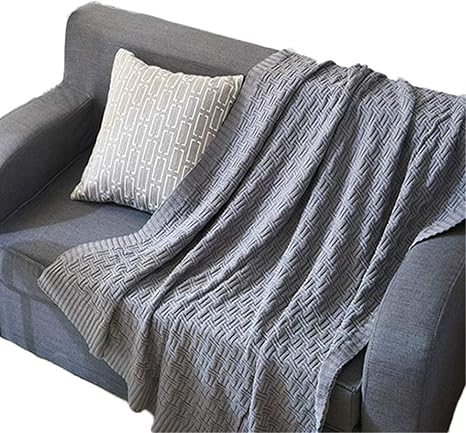 Amazon ブランケット 綿100 天然素材 新触感 おしゃれ 北欧 大判 肌掛け 膝掛け シングル ダブル タオルケット 安い 厚手 無地 透気 グレー Aタイプ 約1 180cm 約850g ブランケット 毛布 オンライン通販
