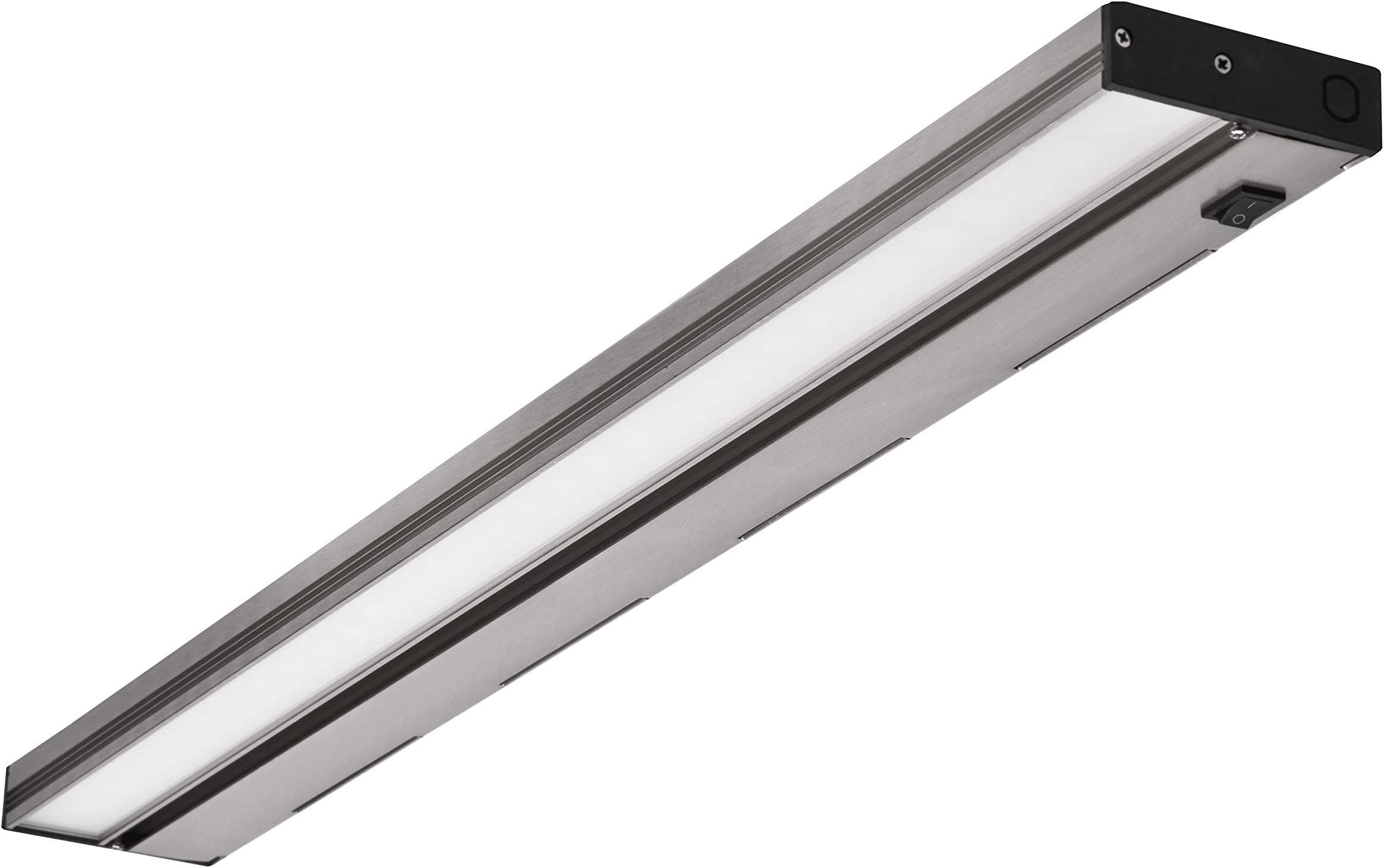 NICOR Lighting 30 inch Dimmable Nickel LED Under Cabinet Light Fixture (NUC-3-30-NK)