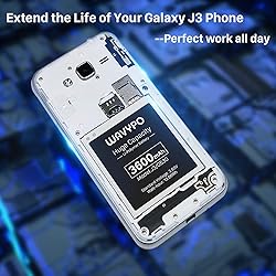 WAVYPO Battery for Galaxy J3,Upgraded 3600mAh