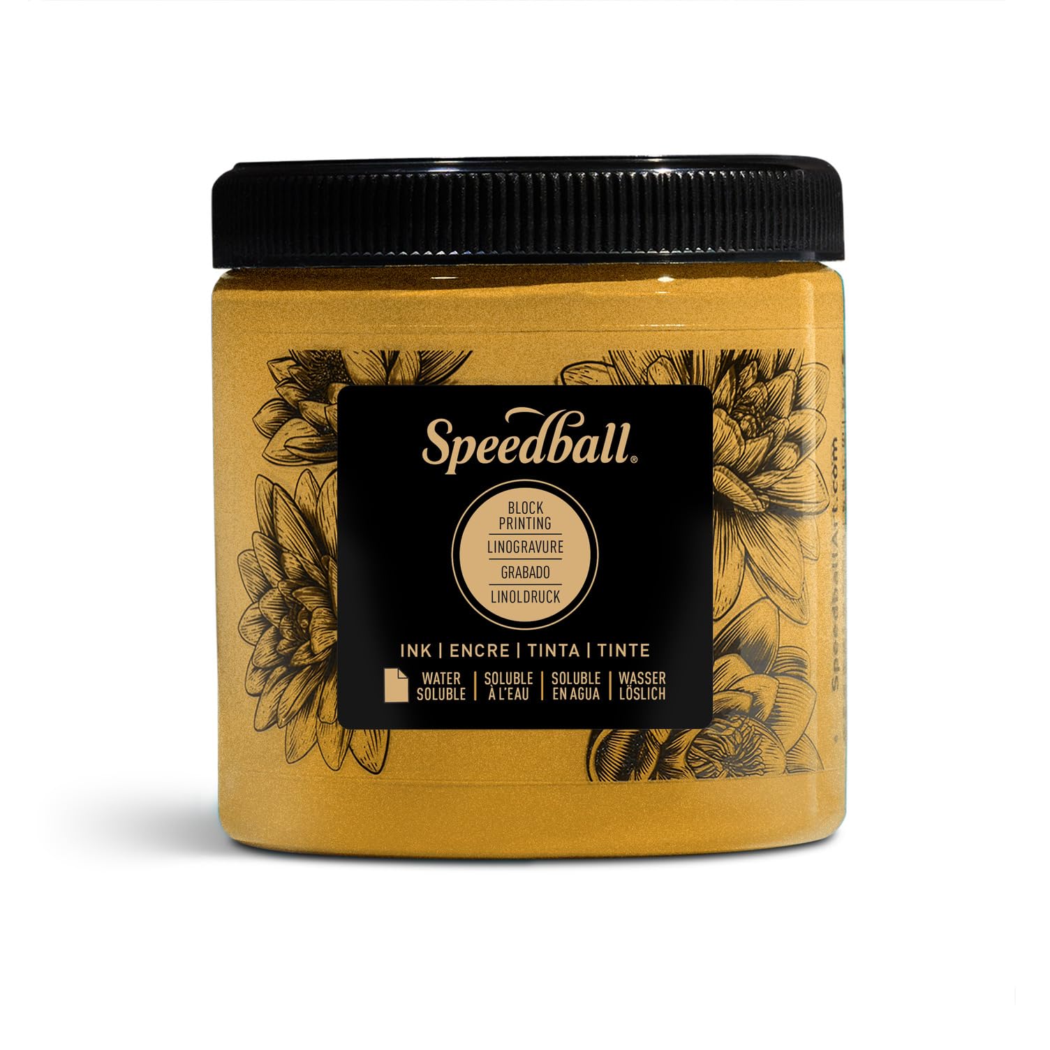 Speedball 8oz Water-Soluble Block Ink Copper, For Block Printing, Lino Printing, Screen Printing, For Artists Kit