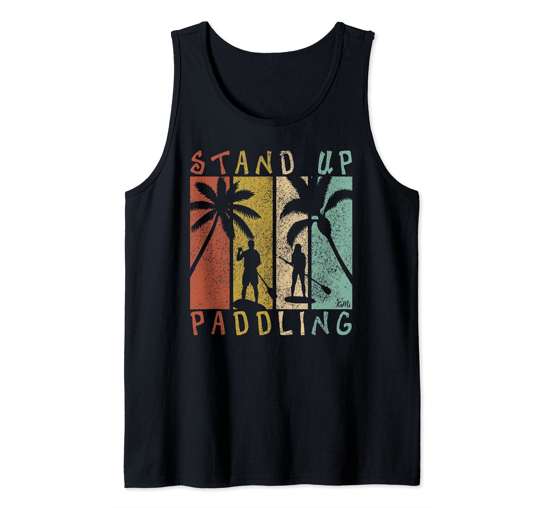 Retro SUP Shirt For Men Women Kids Stand Up Paddle Tank Top