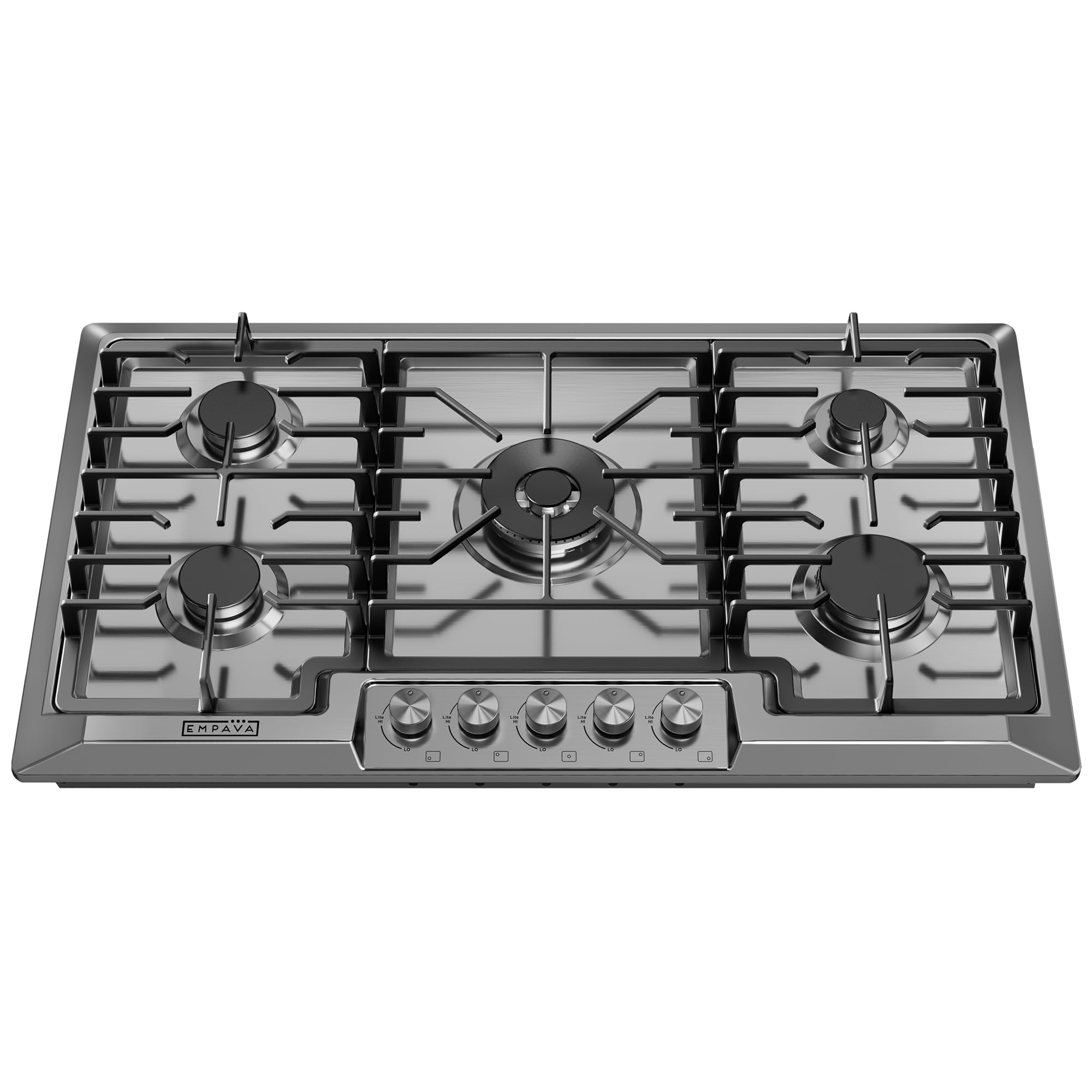 Photo 1 of (sold for parts)(repair) (Broken burner racks)Empava 36" Stainless Steel 5 Italy Sabaf Burners Stove Top Gas Cooktop EMPV-36GC881