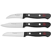WÜSTHOF Gourmet 3-Piece Paring Knife Set, Black
