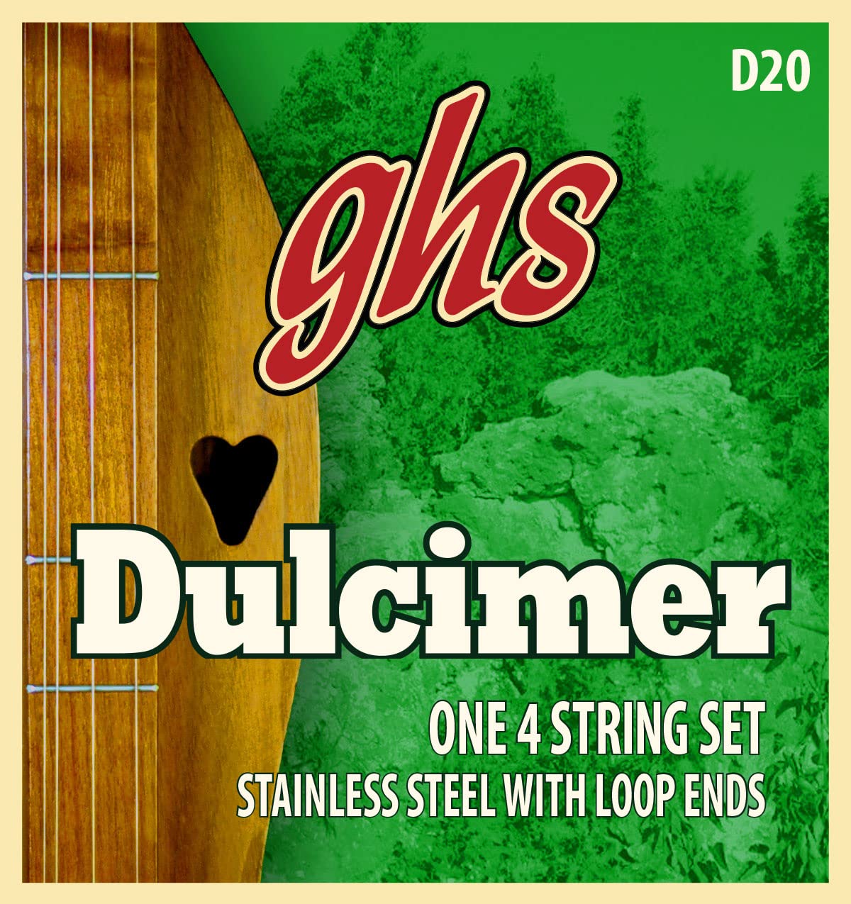 ghs D 20 Dulcimer Loop End Stainless Steel String