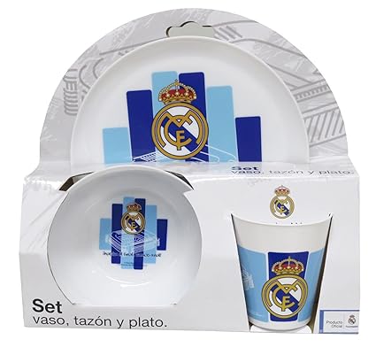 Amazon.com: SET DESAYUNO VASO TAZON Y PLATO MICROONDAS REAL ...