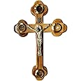 Wall Cross of Olive Wood with Crucifix Catholic from Jerusalem