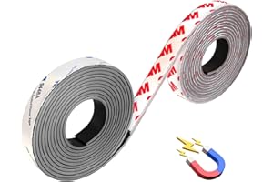 CHUNNIAO A+B Matched Magnetic Tape 1/2" with Adhesive Backing,Thickness 40Mil,2 Rolls(Each 14 Foot),for Bookmarks and More Lightweight Crafts
