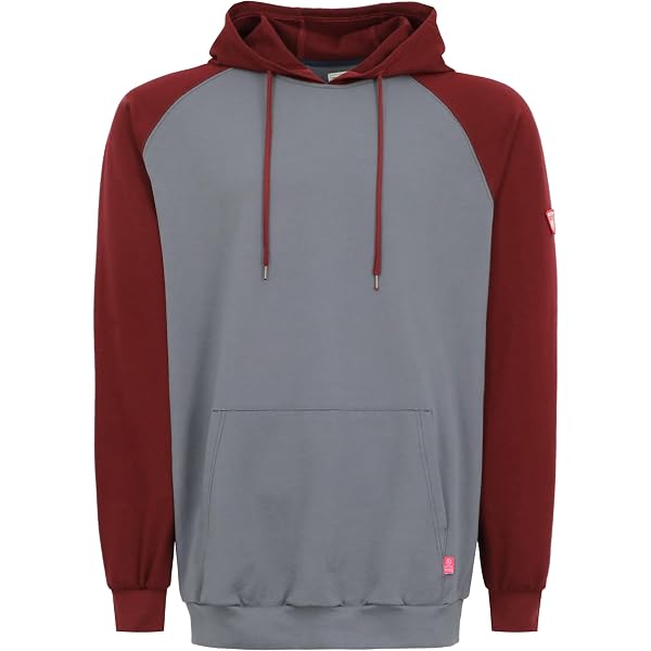Men's Flame Resistant Hoodie – 10.5oz Cotton Fleece FR Welding Sweatshirt, Navy Zipper