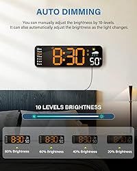 Digital Wall Clock, Digital Clock Large Display