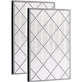 HE601 Replacement Filter For Shark Air Purifier 6 Fan HE601 & HE602,Compatible With Shark HE601 Air Purifier Filter Replacement, 2 Pack H13 True HEPA Filter Part # HE6FKPET HE6FKPRO HE6FKBAS
