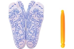 Broman Reflexology Socks with Acupressure Pen, Foot Pain Relief Remedy for Foot Massage,Men's Size