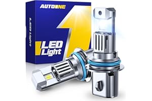 AUTOONE 9004 LED Bulb, 900% Brighter 40000LM HB1 Bulb, 3 Min Quick Install, 20 Years Lifespan, No Flicker, 99% Compatibility