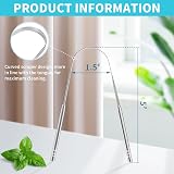 Kunjocy Stainless Steel Tongue Scraper U-Shape Metal Oral Care Tool view 3