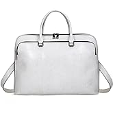 Blofinche Laptop Messenger shoulder bag: Genuine Leather work Briefcase 13.3 15.6 inch designer handbag
