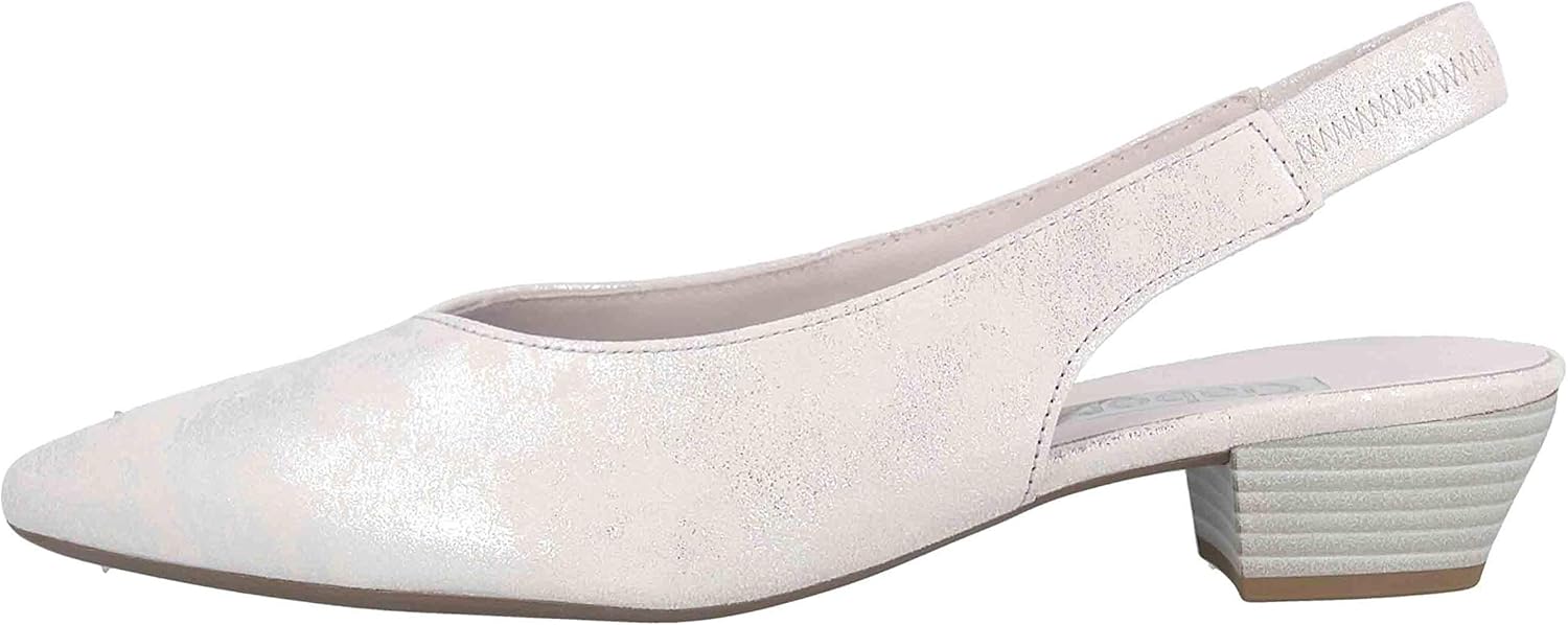 gabor silver pumps