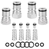 MRbrew 2 Pair Ball Lock Keg Post 19/32&rsquo;&rsquo;-18 Cornelius Corny Keg Connectors | Ball Lock Keg Fittings With Seal O-Rings Standard Cornelius Keg Parts Corny Keg Lid Replacement For Homebrew Craft Beer Keg