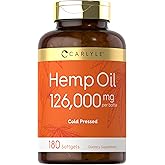 Carlyle Hemp Oil Capsules | 126,000 mg | 180 Softgels | Non-GMO, Gluten Free