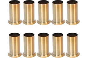 CALLARON 10Pcs Candle Light Cover Golden Candles Cover Iron Vintage Candles Cover Christmas Decorative Candle Socket Covers Sleeves Chandelier Flanging Sleeves 30 x 30 x 60 mm