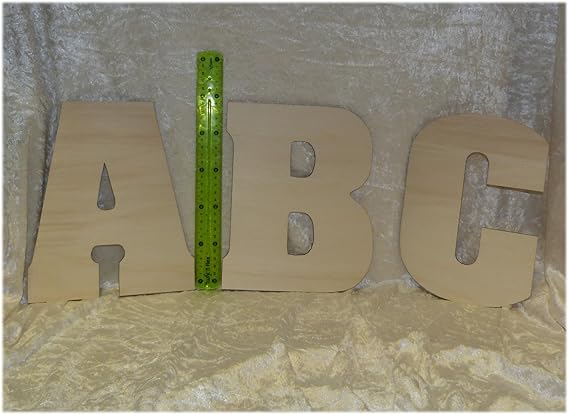 * Holzbuchstaben Maxi Groß * Buchstaben aus Holz zum selbst Gestalten und Basteln (M)