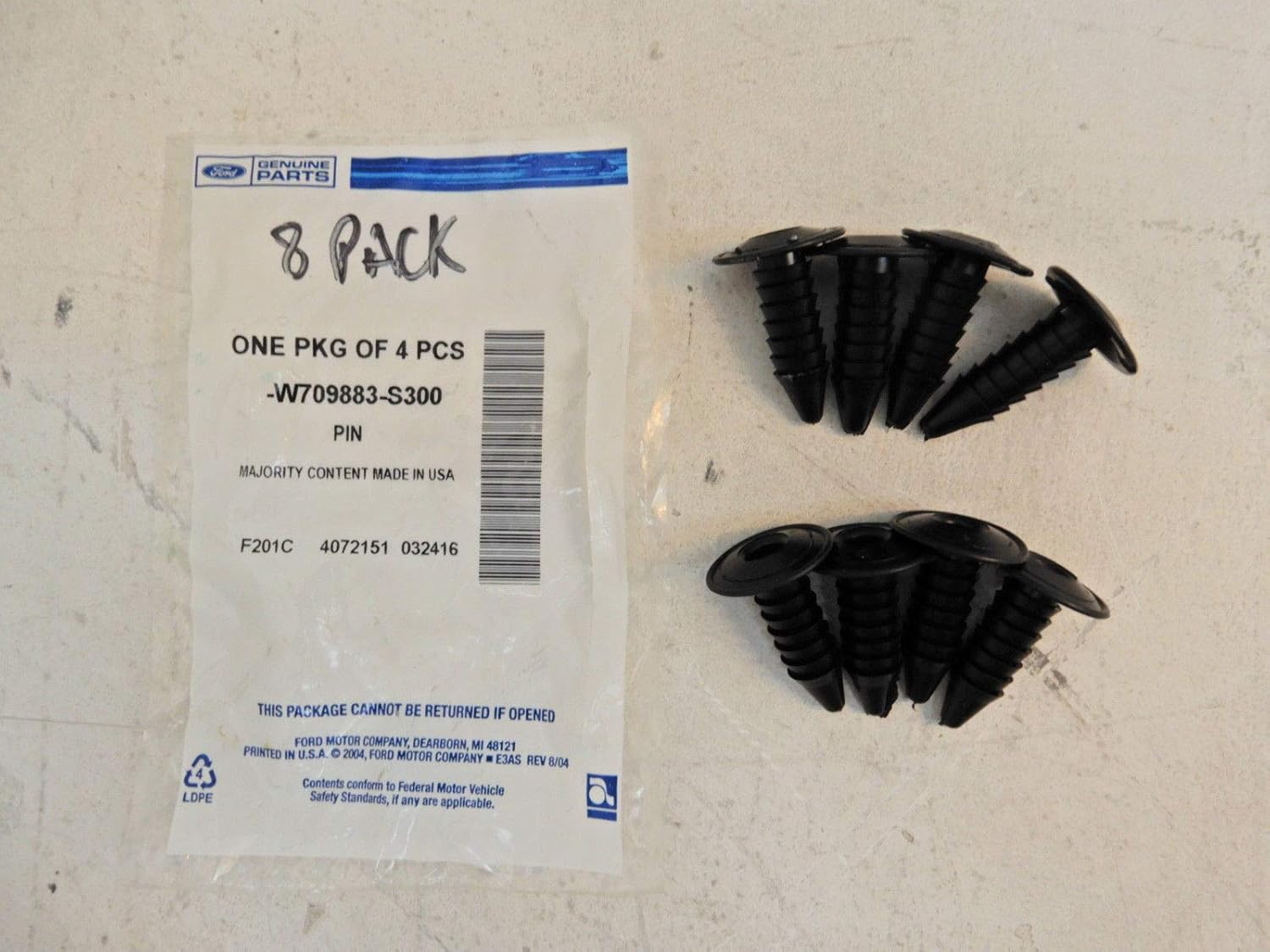 Ford OEM Rocker Panel Molding Clip W709883S300 Image 3, Automotive