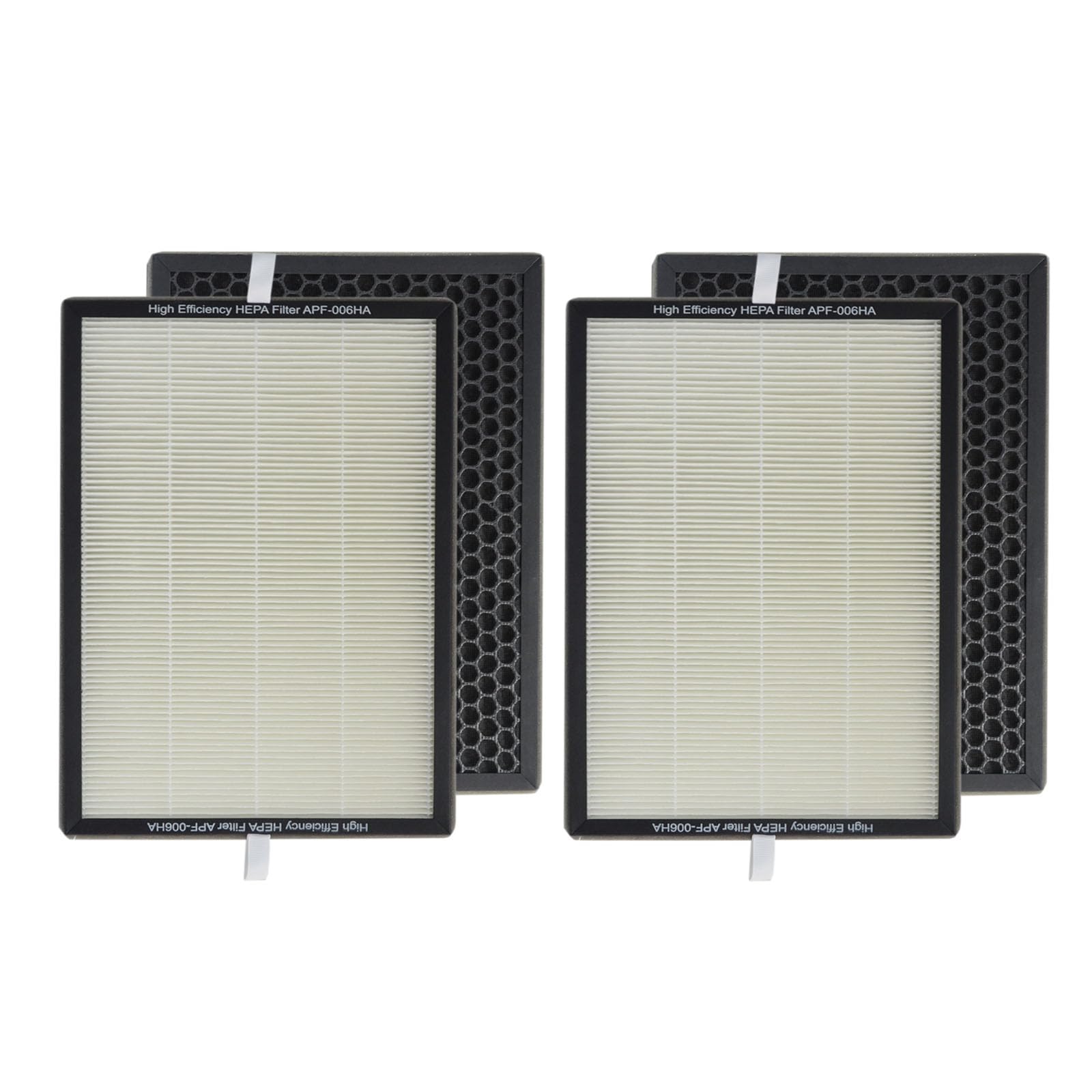 PUREBURG Replacement Filter Compatible with EVA Alto four Air Purifier, 2-Pack H13 HEPA Activated carbon 2-IN-1 4-Stage Filtration