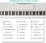 Artist Hand 88 Key Digital Piano Hammer Action with Stand White view 4