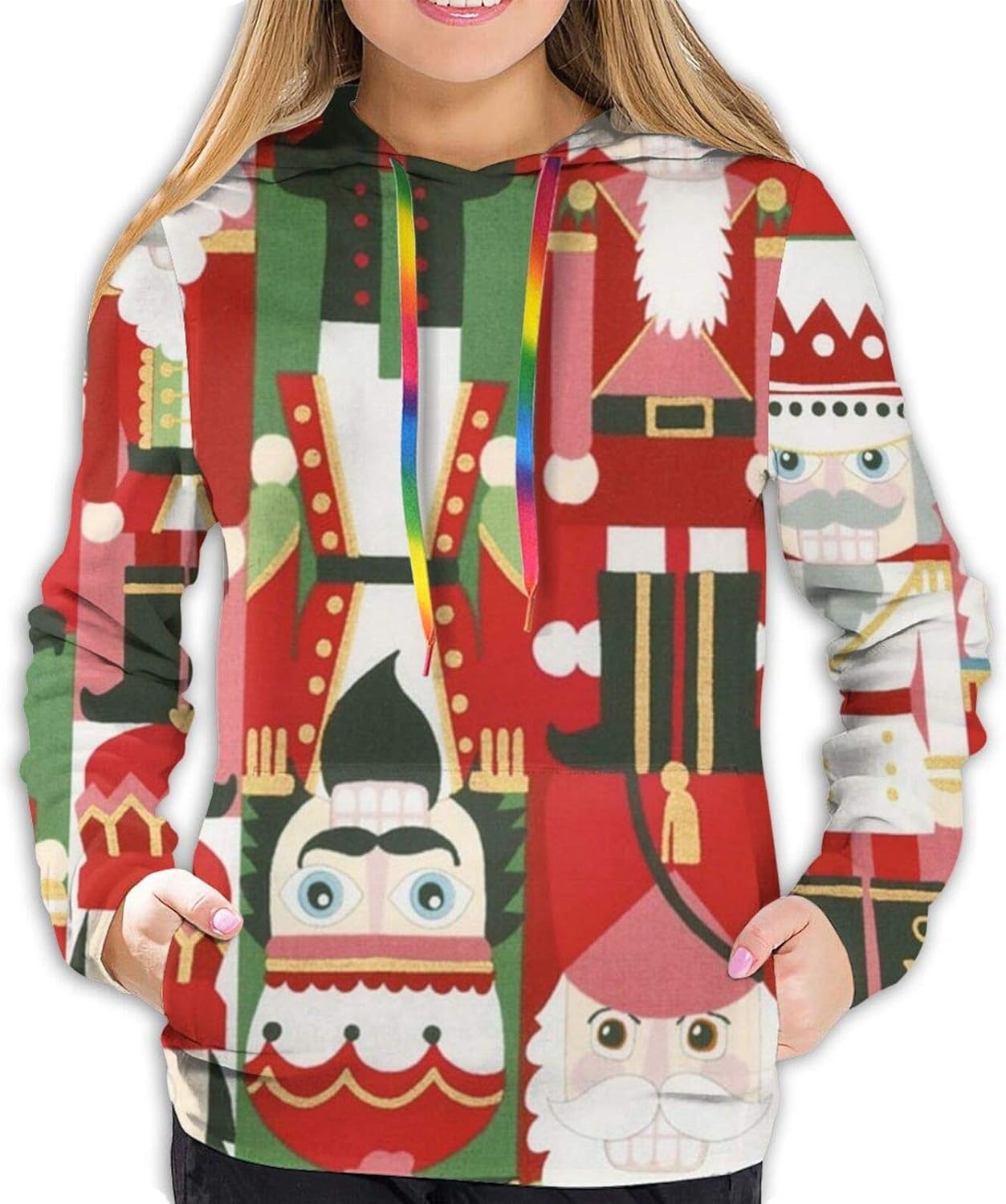 Christmas Time Nussknacker Mode Weich Frauen Langarm Christmas Time Nussknacker Mode Weich Frauen Langarm