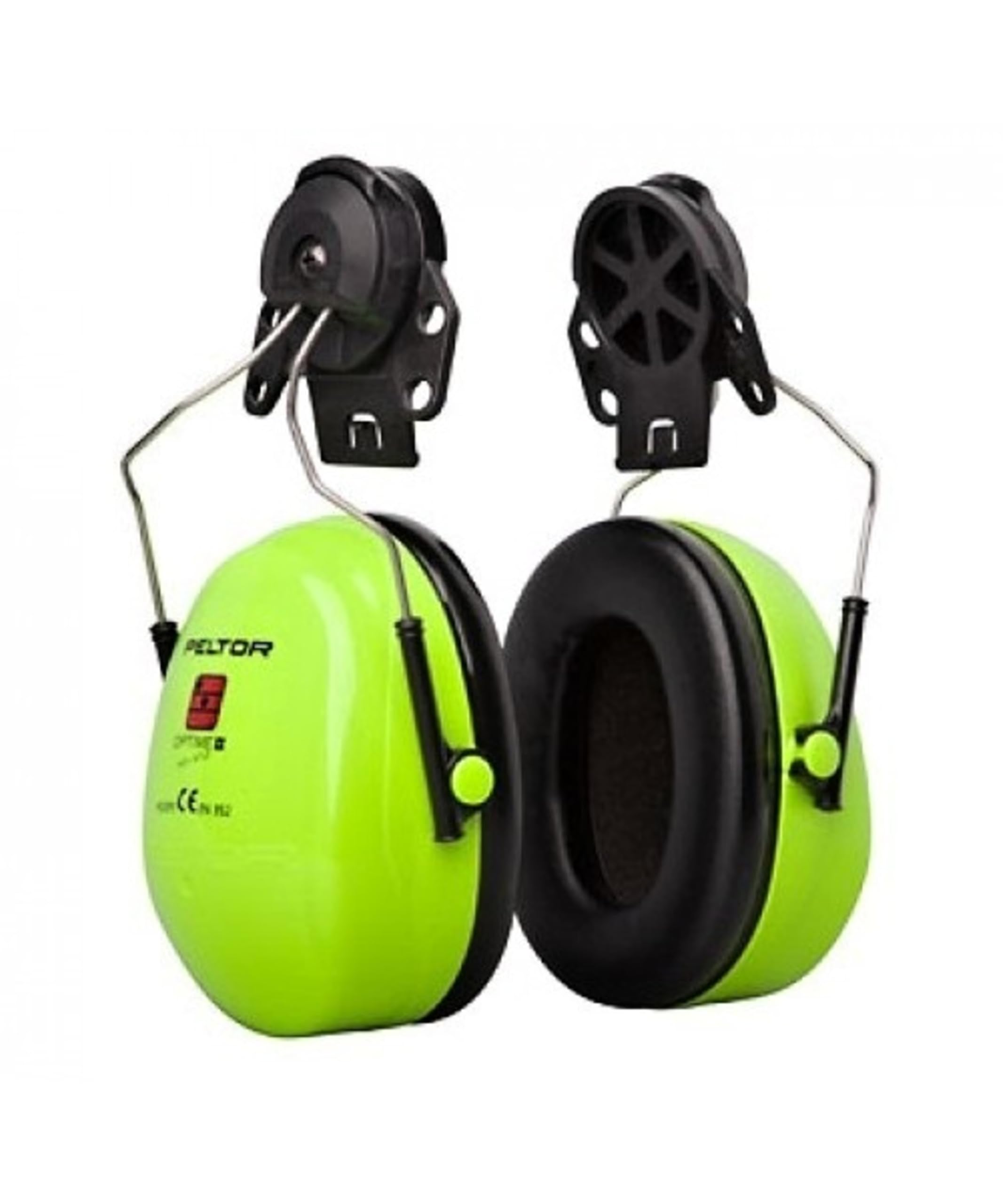 3M PELTOR Optime III Earmuffs, 34 dB, Hi-Viz, Helmet Mounted, H540P3E-475-GB