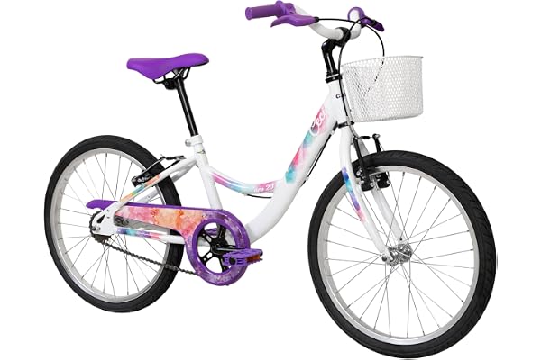 Bicicleta Infantil Caloi Ceci Aro 20, Quadro Rebaixado, Cestinha, Freio V-Brake, Protetor de Corrente, Passeio e Lazer