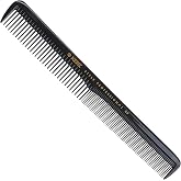 Kent SPC80 Salon-Style Dressing Cutting Comb with Wide and Fine Teeth - Professional Barber Haircut Comb for Styling and Teasing for All Hair Types - Kent Quality Barber Supplies