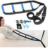 Jotogoyob Bed Ladder Assist for Seniors, 160 Inches Sit Up Helper with Non-Slip 4 Handles, Pull Up Assist Device for Elderly 