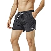 maamgic Mens Swim Trunks 5" with Mesh Lining Quick Dry Bathing Suits for Men Swim Shorts Swimwear