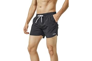 MaaMgic Mens Swim Trunks with Mesh Lining Quick Dry Mens Bathing Suit Shorts