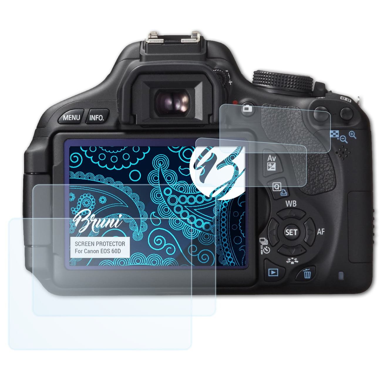 Bruni Película Protectora para Canon EOS 60D Protector Película ...