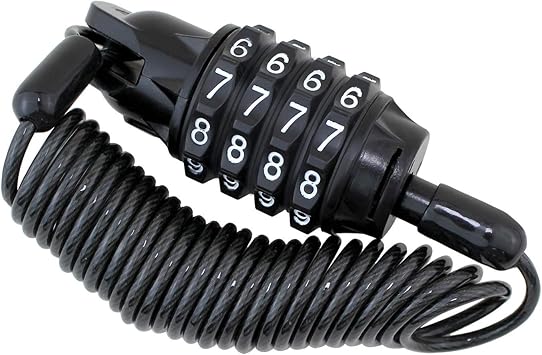 Amazon サドルロック スキー ケーブルロック ヘルメットワイヤーロック コイルスプリング 携帯 便利なダイヤル 式 スノーボード スノボ スキー板 自転車 盗難防止ケーブル ゲレンデ 防犯１８０ｃｍ 1 Pack Cjsj ケーブルロック